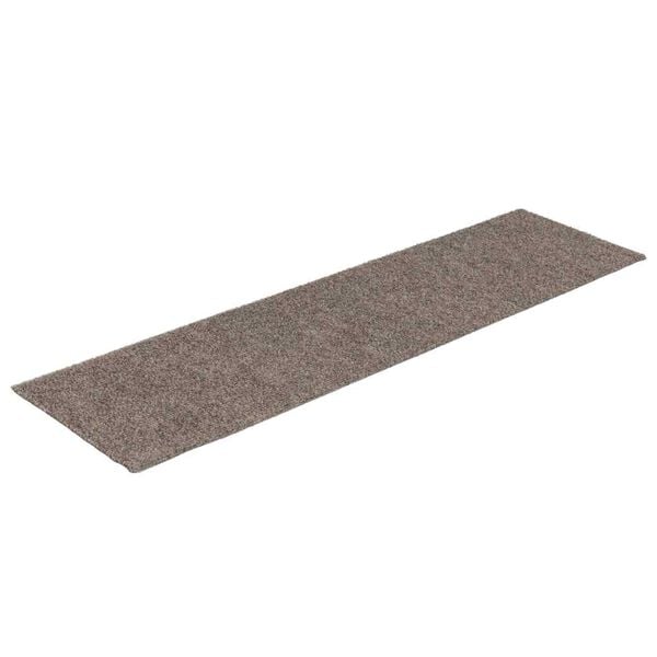 vidaXL Trappmattor självhäftande 15 st 76x20 cm beige rektangulära