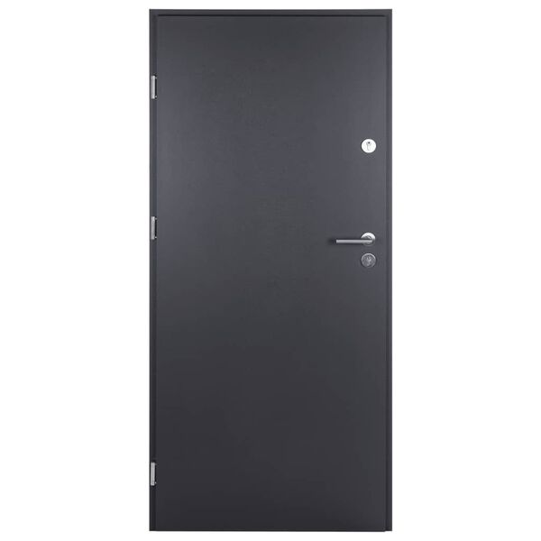 vidaXL Ytterd&ouml;rr antracit 90x200 cm aluminium