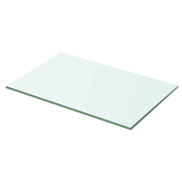 vidaXL Hyllplan 2 st glas genomskinlig 50x25 cm