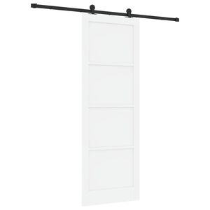 vidaXL Skjutd&ouml;rr ORKDAL Vit 83 x 232 cm Massiv furu