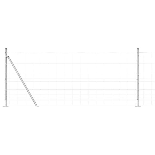 vidaXL St&auml;ngselstolpe Galvaniserad 25 x 1 m St&aring;l