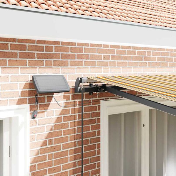 vidaXL Utf&auml;llbar markis Flerf&auml;rgsdesign 300 x 250 cm tyg