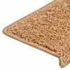 vidaXL Trappmattor 20 st 65x21x4 cm beige rektangul&auml;r kant