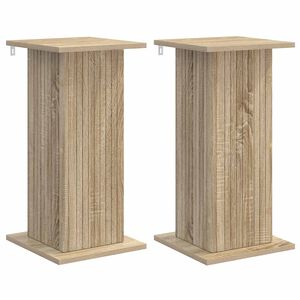 vidaXL V&auml;xtst&auml;ll 2 pcs Sonoma-ek 30,5 x 30 x 60,5 cm Konstruerat tr&auml;