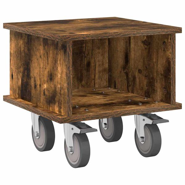 vidaXL TV-b&auml;nk R&ouml;kt ek 37 x 35 x 35 cm Konstruerat tr&auml;