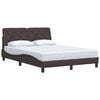 vidaXL Bed Frame without Mattress Dark Brown 120x200 cm Fabric