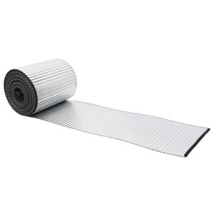 vidaxl Kant f&ouml;r gr&auml;smatta 5 m x 20 cm Galvaniserat st&aring;l Silver