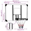 vidaXL Basketkorg transparent 106x69x3 cm polykarbonat