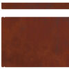 vidaXL Kant f&ouml;r gr&auml;smatta Rostig 450 x 0.05 x 15 cm
