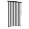 vidaXL Rullgardin Antracit och vitt 180 x 250 cm Tyg och Aluminium