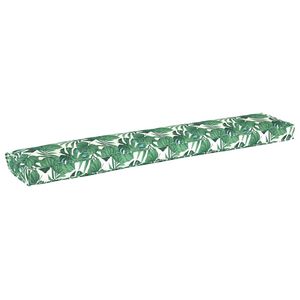 vidaXL Pallkudde Blommor Bladm&ouml;nster 200 x 40 x 8 cm Oxford Tyg