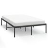 vidaXL S&auml;ngram metall svart 135x190 cm