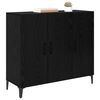 vidaXL Sideboard Svart ek 34 x 90 x 80 cm Konstruerat tr&auml;