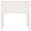 vidaXL Odlingslådor 2 st vit 70x31x70 cm massiv furu