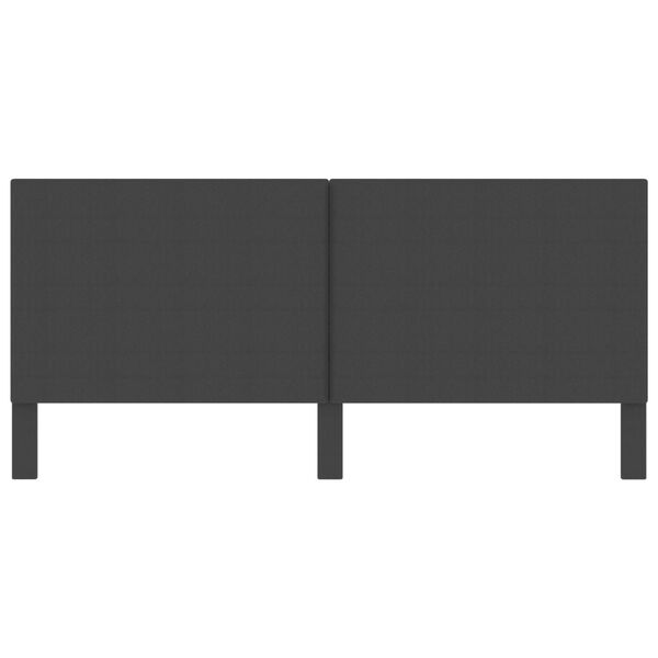 vidaXL S&auml;nggavel m&ouml;rkgr&aring; tyg 200x200 cm