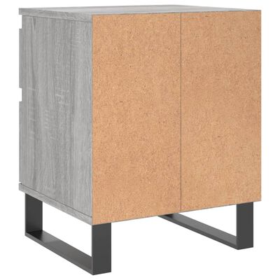 vidaXL Sängbord grå sonoma 40x35x50 cm konstruerat trä