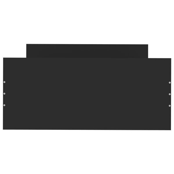 vidaXL S&auml;ngram svart 100x200 cm konstruerad tr&auml;