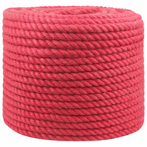 vidaXL Juterep 12 mm R&ouml;d 100% Tossa jute