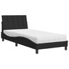 vidaXL Bed with Mattress "Hanko" Black 90x190 cm Velvet