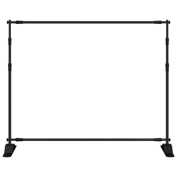 vidaXL Bakgrundsstativ svart 254x243 cm st&aring;l