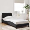 vidaXL Bed Frame with Headboard "Dover" Black 80x200 cm Velvet