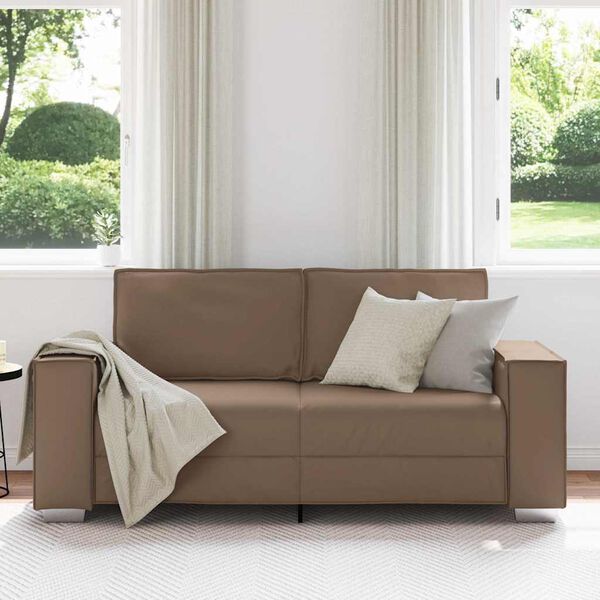 vidaXL Soffa 140cm Cappuccino tyg