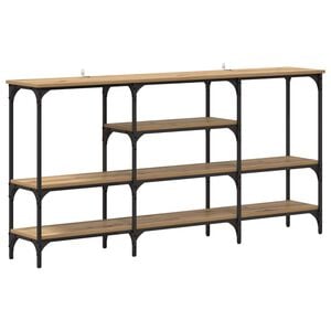vidaXL Konsolbord artisan ek 160 x 29 x 80 cm Konstruerat tr&auml;