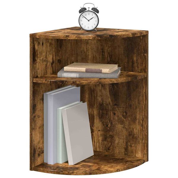 vidaXL Sidobord R&ouml;kt ek 39,7 x 39,7 x 60 cm Konstruerat tr&auml;