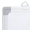 vidaXL Magnetisk whiteboard hopfällbar 100x100x1,7 cm aluminium