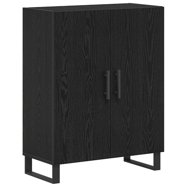 vidaXL Sideboard Svart Ek 69,5 x 34 x 90 cm Konstruerat tr&auml;