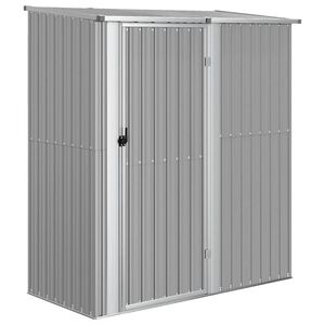 vidaXL Tr&auml;dg&aring;rdsskjul gr&aring; 180,5x97x209,5 cm galvaniserat st&aring;l