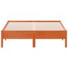 vidaXL S&auml;ngram utan madrass vaxbrun 120x190 cm massiv furu