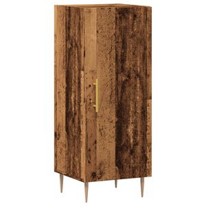 vidaXL Sk&auml;nk &aring;ldrat tr&auml; 34,5x34x90 cm konstruerat tr&auml;