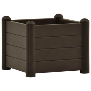 vidaXL Upph&ouml;jd odlingsl&aring;da PP mocka 43x43x35 cm
