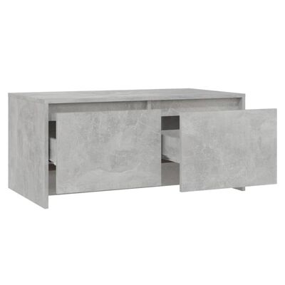 vidaXL Soffbord betonggrå 90x50x41,5 cm konstruerat trä