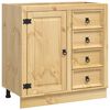 vidaXL Sk&aring;p SKI HonungsBrun 80 x 46 x 81 cm Massiv furu