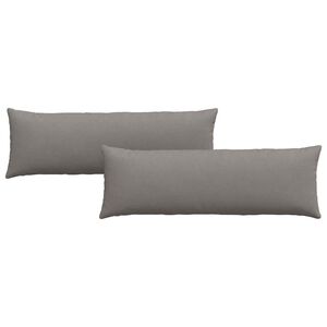 vidaXL Sofakuddar 2 pcs Taupe 120 x 40 cm tyg
