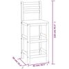 vidaXL Barstolar 6 st massivt akaciaträ