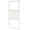 vidaXL Duschv&auml;gg med ESG-glas stendesign 115x195 cm
