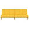 vidaXL B&auml;ddsoffa 2-sits gul tyg
