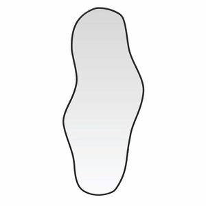 vidaXL V&auml;ggspegel svart 60x25 cm