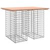 vidaXL Tr&auml;dg&aring;rdsbord gabiondesign 100x70x72 cm massivt tr&auml; Douglas