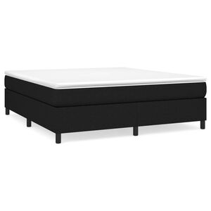vidaXL Boxspring-s&auml;ngram svart 180x200 cm tyg