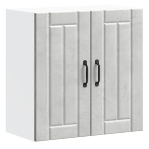 vidaXL V&auml;ggsk&aring;p f&ouml;r k&ouml;k Lucca betonggr&aring; konstruerat tr&auml;