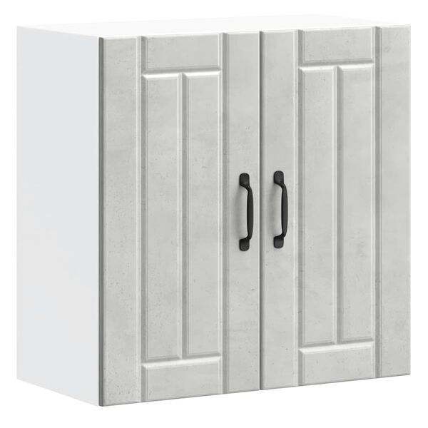 vidaXL V&auml;ggsk&aring;p f&ouml;r k&ouml;k Lucca betonggr&aring; konstruerat tr&auml;