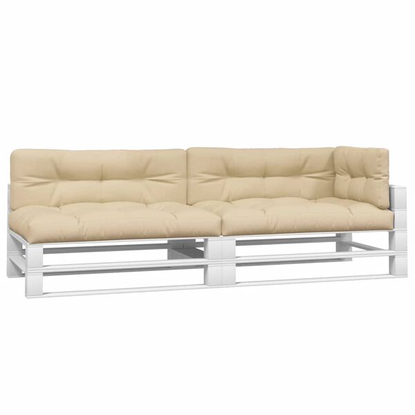 vidaXL Palldynor 5 st beige tyg