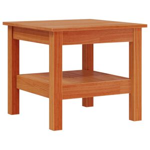 vidaXL Soffbord vaxbrun 45x45x40 cm massiv furu