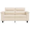 vidaXL 2-sitssoffa Beige 120 cm mikrofibertyg