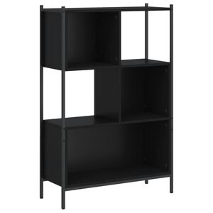 vidaXL Bokhylla svart 72x28x109 cm konstruerat tr&auml;