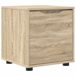vidaXL Badrumssk&aring;p 40,5 x 40 x 44 cm Konstruerat tr&auml; Sonoma-ek